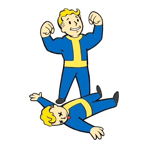 fallout, fallout 3, vault boy, covering 76 volts