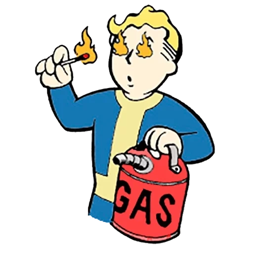 fallout, vault boy курит, способности фоллаут, значок fallout фоллаут