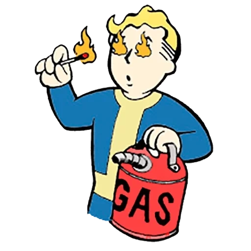 tomber, vault boy fume, capacités de retombées, icône de retombées de retombées