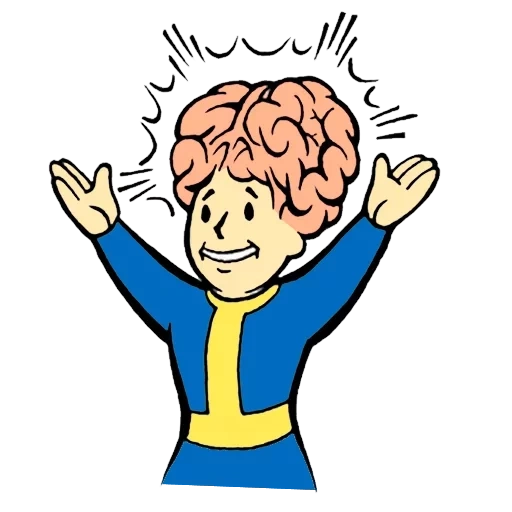 rontok, pertarungan gelombang, fallut a little man, fallout vault boy, follaut shelter man