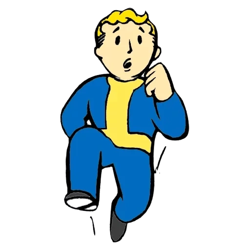 fallout, walter poy, vault boy, follot boy, lampaggio a fiume