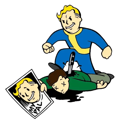 the fallout, vault boy, fallout 3, fallout vault, strahlungsversatzsymbol