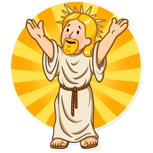 jésus christ, dessin animé de jésus, fallut combat jésus, dessin animé christ, fallout 3 life fountain