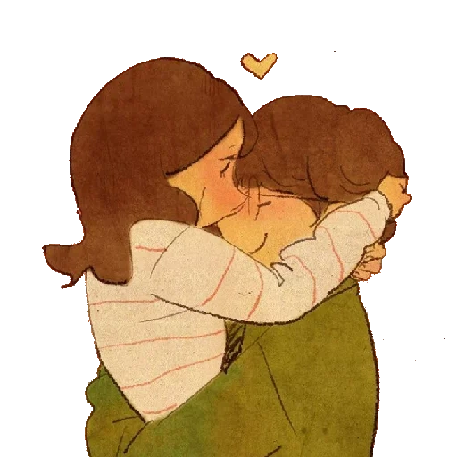 lovely hugs, hugs drawings, cartoon hugs, cute couples of illustrations