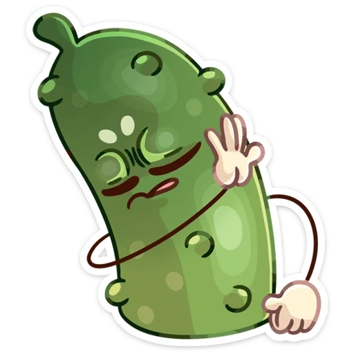 cucumber, angry cucumber, cheerful cucumber, sad cucumber