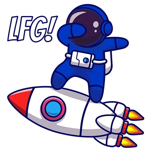 anime, icon rocket, motif spatial, espace notre dab, rocket with astronaut cartoon