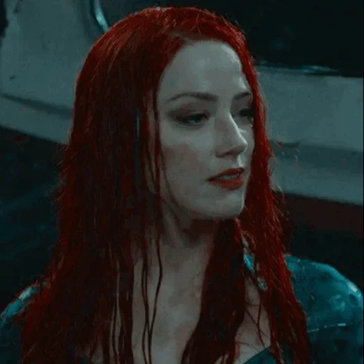 кадр фильма, mera aquaman, принцесса мера, аквамен эмбер хёрд, эмбер херд аквамен рыжая