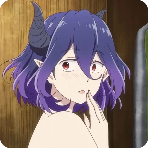 anime, chica de animación, nuevo producto de animación, personajes de animación, pelo púrpura de animación