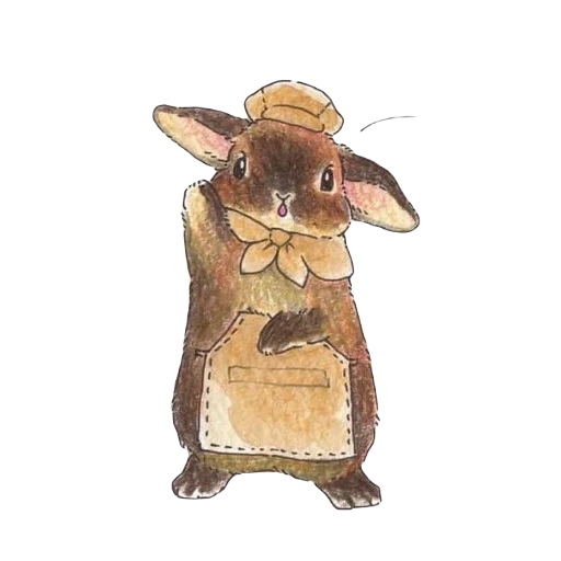 kaninchen peter, kaninchenbild, kaninchenzeichnung, business art, beatrice potter illustrationen