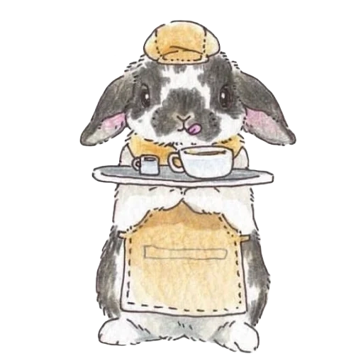 imagen de conejo, dibujo de conejo, dibujo de conejito, conejitos de decoupage, dibujo de conejo kepke