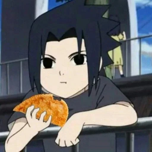 саске, саске кун, baby sasuke, маленький саске, саске учиха кушает