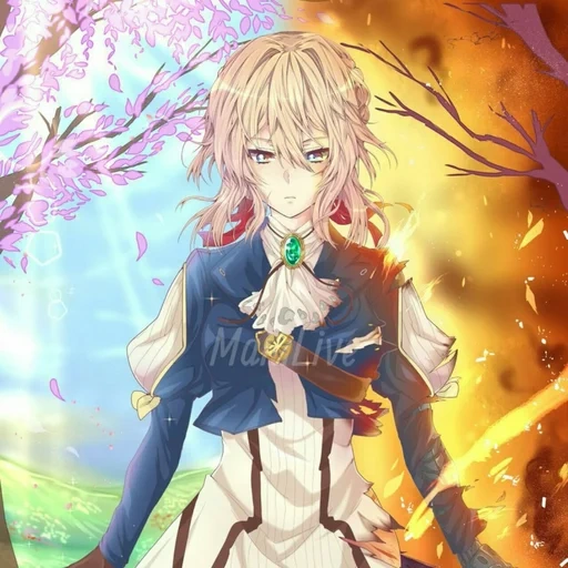 violet evergarden, вайолет эвергарден, вайолет эвергарден арт, аниме вайолет эвергарден, вайолет эвергарден 240 320