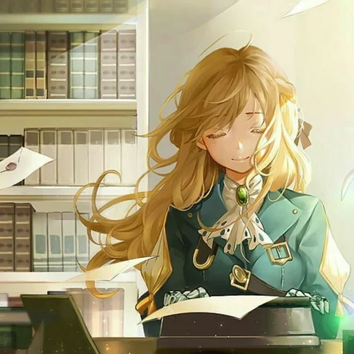 violet evergarden, вайолет эвергарден, аниме вайолет эвергарден, вайолет эвергарден постер аниме, аниме вайолет эвергарден за столом