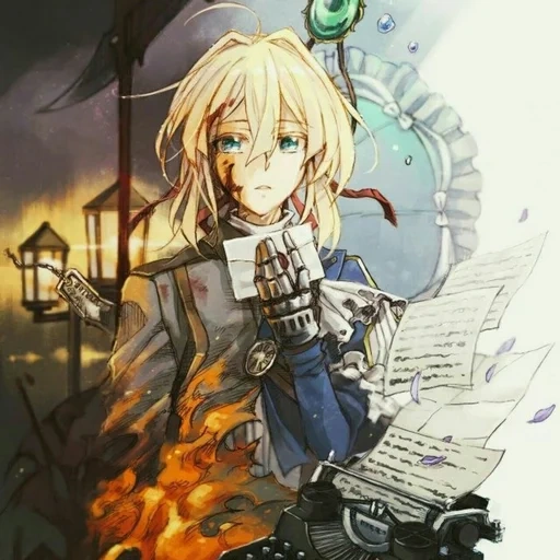 violet evergarden, вайолет эвергарден, вайолет эвергарден арт, вайолет эвергарден аниме, виолетта эвергарден аниме