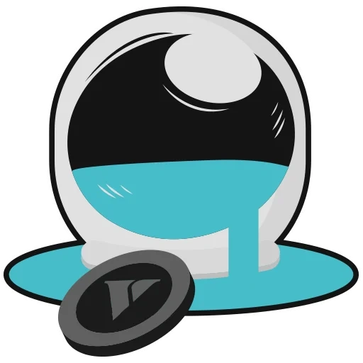 icônes samara, icône de la planète, logo de la planète, icône turquoise, emoji est une boule de cristal