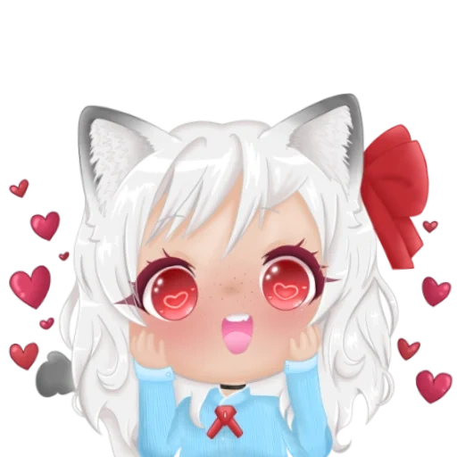 anime, arte anime, anime neko, vtuber russia, simpatica figura di chibi