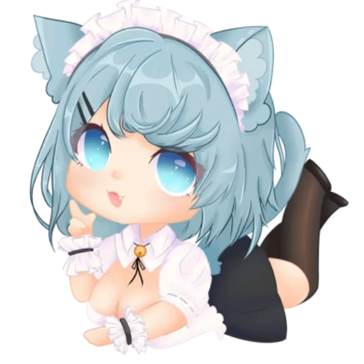 chibi, anime, seni animasi, anime girl, karakter anime