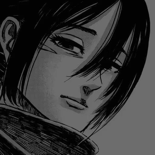 arte mikasa, animação sancha, ataque titã, mikasa ackerman, mica ackerman