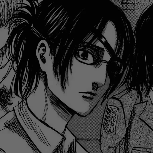 titanes de manga, yashiro tsuruga, hanji zoe manga, el ataque de los manga titanes, ataque de erwin titan temporada 4