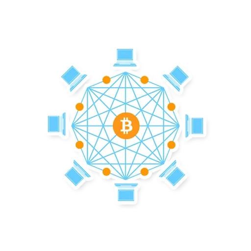 cadena de bloques, red de cadena de bloques, cryptocurrency, diagrama de cadena de bloque