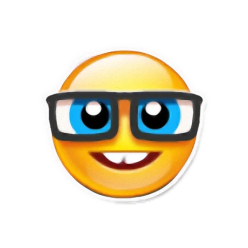 smiley avec des lunettes