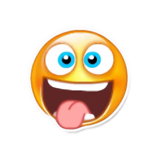 vaiber smiles, the smiley is cheerful, viber smiley, joyful emoticons, waibera's smiley with his tongue
