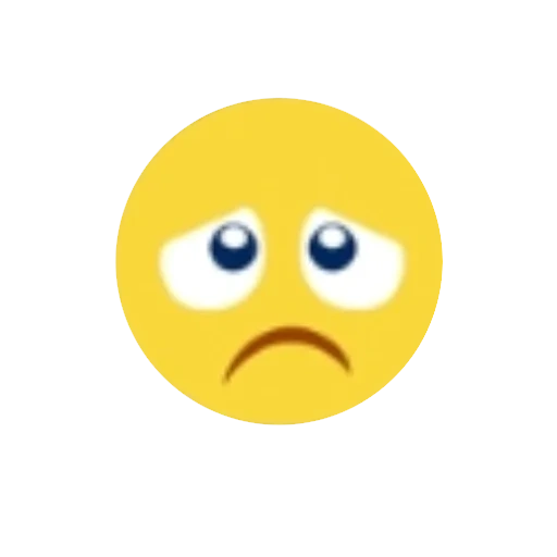 смайлик, emoticon, смайлик лицо, смайлик тревога, печальный смайлик