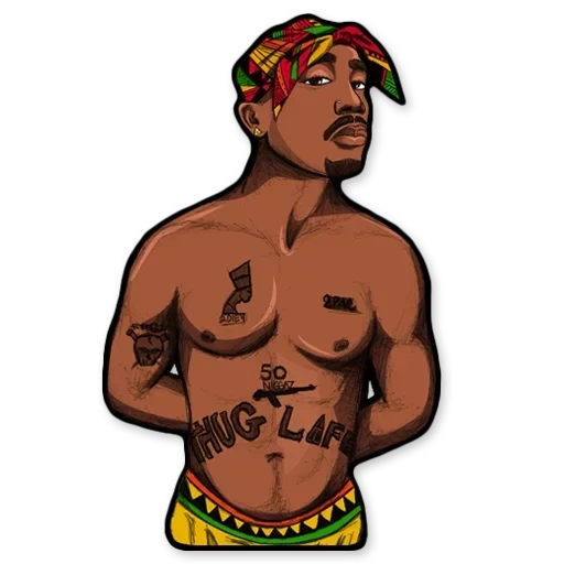 tupac shakur, stiker warna hitam, thug life 2 pac, grand theft auto v, sampul album remix tuesday 2pac