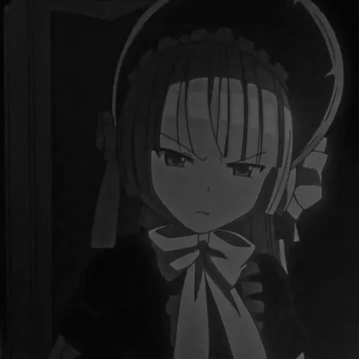 anime, anime gótico, personagens de anime, 7-rin-7 gacha tokersh, ícone de anime escuro vertical