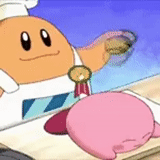 anime, kirby, häuptling kawasaki kirby, kirby rechts zurück auf ya, zimt brötchen abenteuer zeit