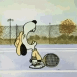 kartun, animasi, mickey mouse, tenis snopa, snepa bermain tenis