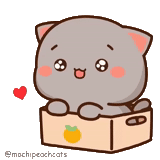 kawaii, gato de melocotón mochi, lindos dibujos de kawaii, ganado lindos dibujos, dibujos de lindos gatos