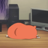 cat, black pill, capybara animation, omaru chen animation, anime two-faced sister daimaru