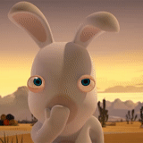 the rabbit is funny, frantic rabbits game, rayman raving rabbids, cartoon frantic rabbits, rabbids invasion interactive animated series