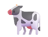 sebuah mainan, flash korov, sapi emoji, sapi perah, sapi vektor