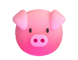 свинка, хрюшка, игрушка, свинья розовая, розовый поросенок