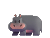 a toy, hippopotamus laying, animal hippo