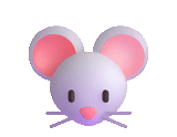 sebuah mainan, moncong tikus, tikus chibi, tikus emoji, mouse mouse