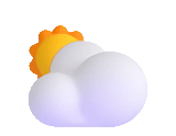 cloud, sun cloud, эмоджи облако, облако символ, солнце за облаками