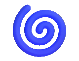 символ, синяя спираль, эмодзи спираль, символ спираль, спираль эмоджи