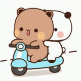 anime cute, the drawings are cute, the animals are cute, bubu dudu bear, milk mocha bear