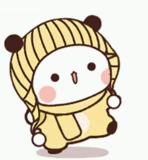 kawaii, a toy, cute cartoon, cute drawings, panda dudu bubu