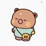 kawai, attelle, ours mignon, anime mignon, panda doudou bubu