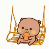 cute bear, chibi bear, the drawings are cute, milk mocha bear, cute kawaii drawings