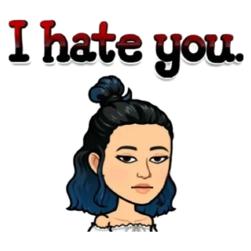 i hate, девушка, bitstrips, i hate you, fictional character