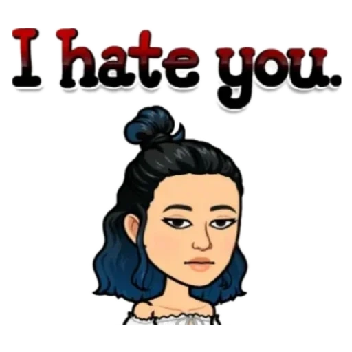 i hate, la ragazza, bitstrips, i hate you, carattere fictional