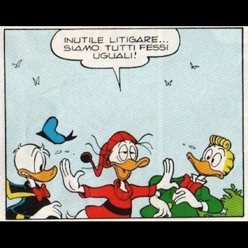 the girl, donald duck, the duck story, the comic story