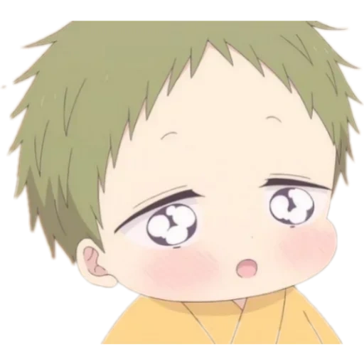 figura, papel de animação, animação fofa de kotaro, animação de otaro baby, gakuen babysitters kotaro