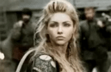 cuore, campo, giovane donna, lagert lodbrok, lagertha vikings