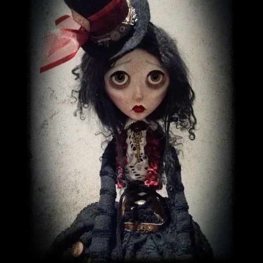 арт долл, кукла блайз готика, куклы блайз страшные, куклы блайз страшилки, авторская кукла вампир